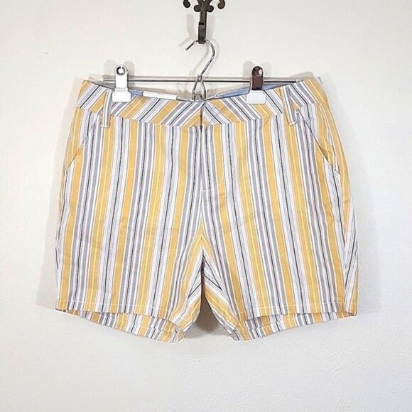 Marc New York Andrew Marc striped preppy cotton shorts NWT size 6 - Picture 1 of 11